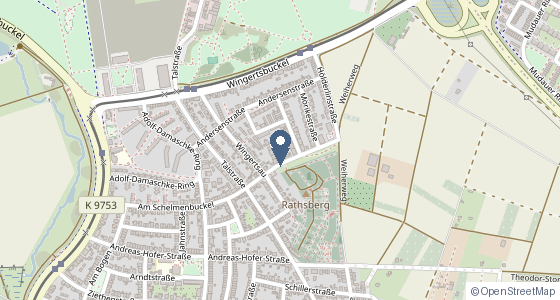 Karte: Tieckstr. 6, 68259 Mannheim