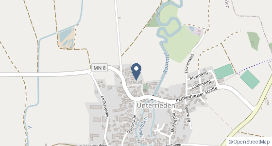 Karte: Bedernauer Straße 8, 87769 Oberrieden