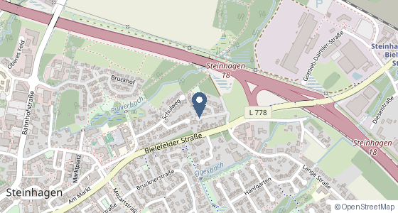 Karte: Teutoburger Str. 5, 33803 Steinhagen