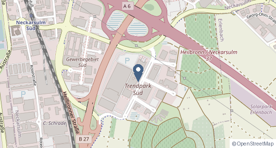 Karte: Bechtle Platz 1, 74172 Neckarsulm
