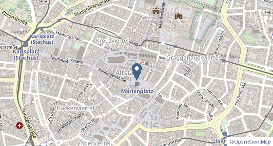 Karte: Marienplatz 8, 80331 München