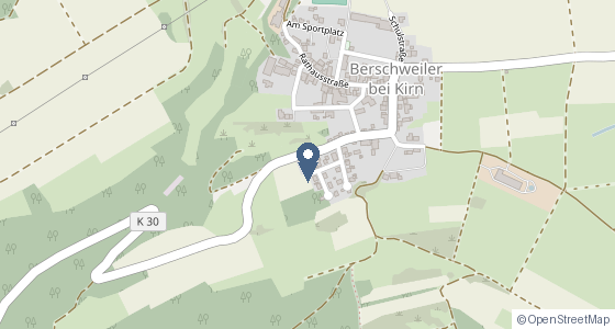 Karte: Am Bergpfad 13, 55608 Berschweiler bei Kirn