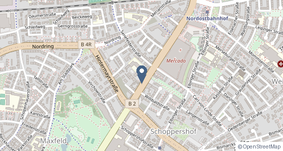 Karte: Äußere Bayreuther Straße 59, 90409 Nürnberg