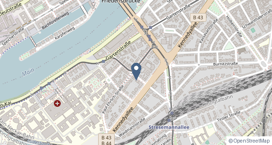Karte: Vogelweidstraße 19, 60596 Frankfurt am Main