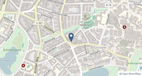 Karte: Preußerstraße 1, Kiel