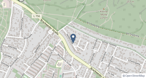 Karte: Heidestraße 11, 33659 Bielefeld