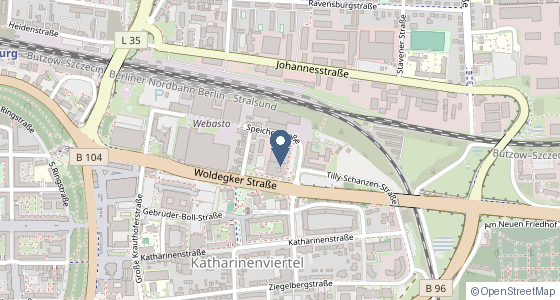 Karte: Woldegker Str. 27, Neubrandenburg