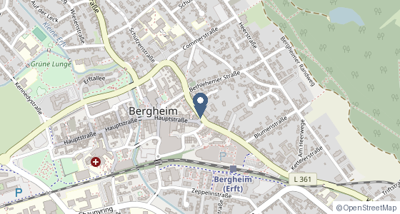 Karte: Bahnstraße 8, Bergheim