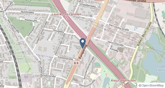 Karte: Hardenbergstraße 23, Leverkusen