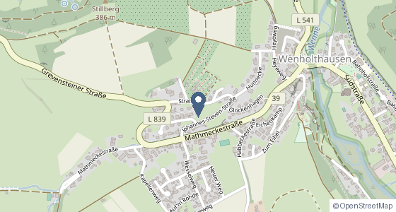 Karte: Grevensteiner Straße 10, 59889 Eslohe- Wenholthausen