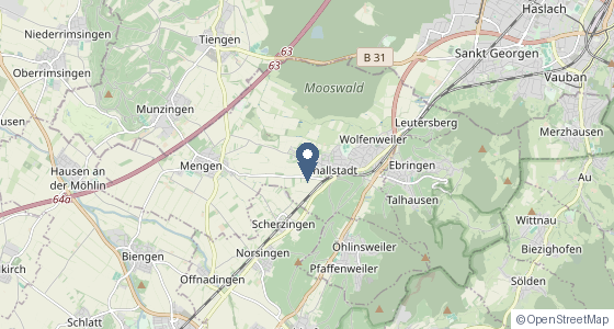Karte: Staufener Staße 9, 79227 Schallstadt-Wolfenweiler